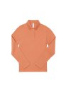 Dames polo B&C My Polo 210 Long Sleeve Almalfi Coral